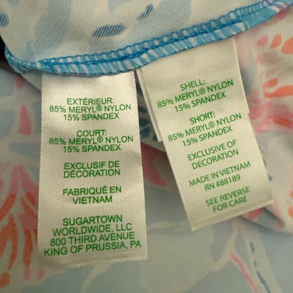 Lilly Pulitzer Luxletic Sz Large Romana High Rise Skort BAHAMIAN RHAPSODY $118 - Picture 4 of 6